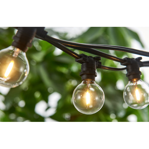 The Holiday Aisle® Alsen Outdoor 25 Bulb 29'' Plugin Globe String